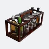 Loonart Wooden Bottle Rack