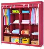 Lukzer 12 Shelves Storage Organizer Micro Fiber Collapsible Wardrobe