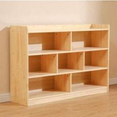 Lukzer 6 Section Storage for Commercial or Home Use Safe Kids Friendly Cabinet Engineered Wood Free Standing Cabinet