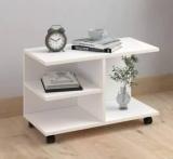 Lukzer Multipurpose 2 Tier Shelf Engineered Wood Bedside Table