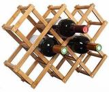 Lwvax Wooden Bottle Rack