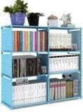 Lyzoo Plastic 8 Shelf Book Organizer Plastic Open Book Shelf