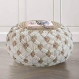 Macrame World Natural Fiber Pouf