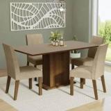 Madesa Dining Room Keila Engineered Wood 4 Seater Dining Set