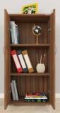 Madhuran Engineered Wood Alba 2 Door Standing Bookcase Space Saving Display Storage Rack Engineered Wood Open Book Shelf