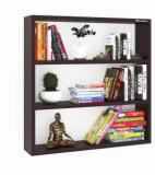 Mahaakaay Book Rack Wenge | Wall Book Shelf and Storage Unit for Living Room Engineered Wood Open Book Shelf