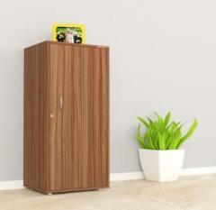 Mahaakaay Engineered Wood Book Shelf Wooden Almirah Cupboard Organiser Walnut Engineered Wood Cupboard