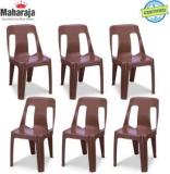 Maharaja Bahubali Stylish Heavy Duty | Stackable | Armless | for Garden and cafeteria Plastic Cafeteria Chair