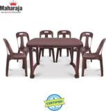 Maharaja Crysta Dining set for Outdoor & Indoor | Plastic 6 Seater Dining Set