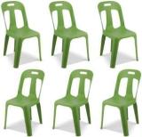 Maharaja Crysta Stylish Heavy Duty | Stackable | Armless | for Garden and cafeteria Plastic Cafeteria Chair