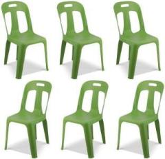 Maharaja Crysta Stylish Heavy Duty | Stackable | Armless | for Garden and cafeteria Plastic Cafeteria Chair