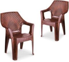 Maharaja Delta for Home, Office | Comfortable | Arm Rest | Bearing Capacity up to 200Kg Plastic Outdoor Chair