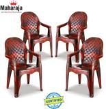 Maharaja Dolphin For Home, Office | Comfortable | Arm Rest | Bearing Capacity Up To 200Kg Plastic Outdoor Chair