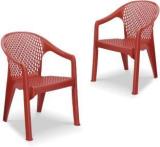 Maharaja Galaxy for Home, Office | Comfortable | Arm Rest | Bearing Capacity up to 200 Kg Plastic Outdoor Chair