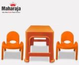 Maharaja Junior Jamboree Kid's Plastic Chair & Table Set of 3 | for 2 9 Years Age Plastic Desk Chair