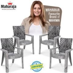 Maharaja Matrix for Home, Office | Comfortable | Arm Rest | Bearing Capacity up to 200Kg Plastic Outdoor Chair