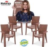 Maharaja Plastic chair for Home, Living Room | Arm Rest | Bearing Capacity up to 200Kg Plastic Outdoor Chair