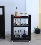 Mahimart And Handicrafts Mahimart And Handicrafts Solid Wood Bar Trolley Solid Wood Bar Trolley