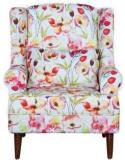 Master Kraft Flemingo 1 Seater Wing Chair In Fabric Floral Fabric 1 Seater Sofa