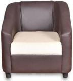 Master Kraft Maxima In Leatherite & Fabric Multi Half Leather 1 Seater Sofa