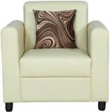 Master Kraft Merlin In Leatherite Ivory Leatherette 1 Seater Sofa