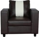 Master Kraft Pacific 1 Seater In Leatherite Coffee Leatherette 1 Seater Sofa