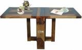 Meera Handicraft Folding Space Saving Sheesham Wood Solid Wood 4 Seater Dining Table