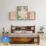 Meera Handicraft Sheesham Wood Bed For Room Solid Wood King Bed