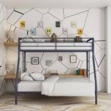 Metalsmith Twin Over Full Bunk Powder Coated Bed With Metal Frame And Ladder Metal Bunk Bed