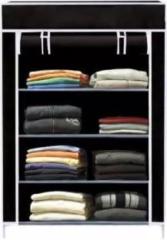 Mezire 4 Shelve Small Shoe Rack PP Collapsible Wardrobe