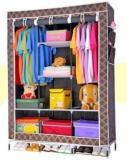 Mezire 6+2 Shelves Multi Printed PP Collapsible Wardrobe