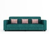 Mfur Molfino Fabric Sofa With Cushions For Living Room Office & Hotel Furniture Fabric 3 Seater Sofa