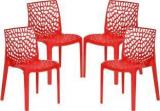 Mijha Spider Web Plastic Chairs PP Material/Crystal Chairs/Web Chairs/Spider Chairs/Rattan Chairs Set Of 4 Plastic Outdoor Chair