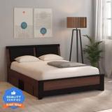 Mintwud From Pepperfry Ryouta Engineered Wood Queen Drawer Bed