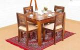 Mmr Funiture Wooden Dining Table Set Solid Wood 4 Seater Dining Table