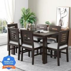 Modway Sheesham Wood 6 seater dining set with chairs For Room/Home/Hotel Solid Wood 6 Seater Dining Set