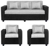 Mofisofas Fabric 3 + 1 + 1 silver Sofa Set