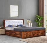 Moonwooden Bed With Storage Wooden Double Bed Solid Wood King Box Bed