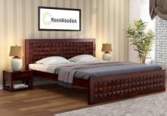 Moonwooden Bed Without Storage Wooden Double Bed Solid Wood Queen Bed