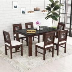 Mp Enterprises sheesham Wood Dining Table Set For House/Office Solid Wood 6 Seater Dining Set