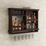 Muraraka Art Wooden Bottle Rack Cabinet