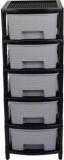 N H Enterprise Multipurpose Use 5 Layer Large Size Plastic Free Standing Chest Of Drawers