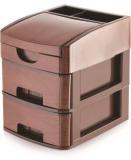 Nabhya Desktop Cosmetic & Make Up Organizers Small Size Drawer 2 Plastic Free Standing Chest Of Drawers