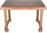 National Jaipur Rectangular Four Seater Dining Table, Teakwood Plastic 4 Seater Dining Table