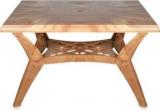 National Jaipur Roma Four Seater Dining Table, Teakwood Plastic 4 Seater Dining Table