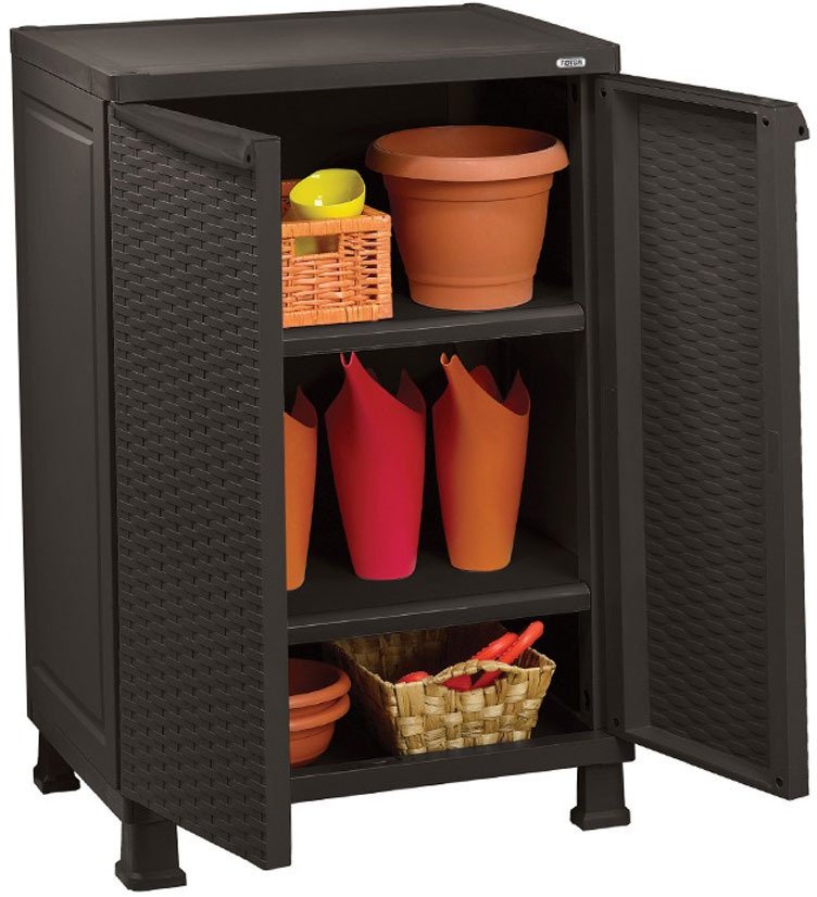 National Rattan Base Cabinet