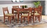 Natraj Exports Solid Wood 6 Seater Dining Table