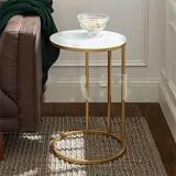 Navkar Exporters SIDE TABLE / END TABLE MARBLE & METAL SIDE TABLE / END TABLE MARBLE & METAL Metal Console Table