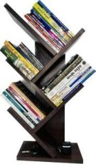 Ne Furniture Engineered Wooden Book Rack, Space Saver Book Shelf for Home Living Engineered Wood Open Book Shelf