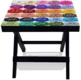 Netwood Designer Numbers With New Colors Solid Wood Side Table